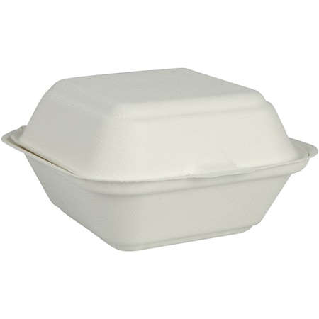 Abena Containers, To-Go, Clam Shell Burger Box w/ Hinged Lid, PK500 1999904377